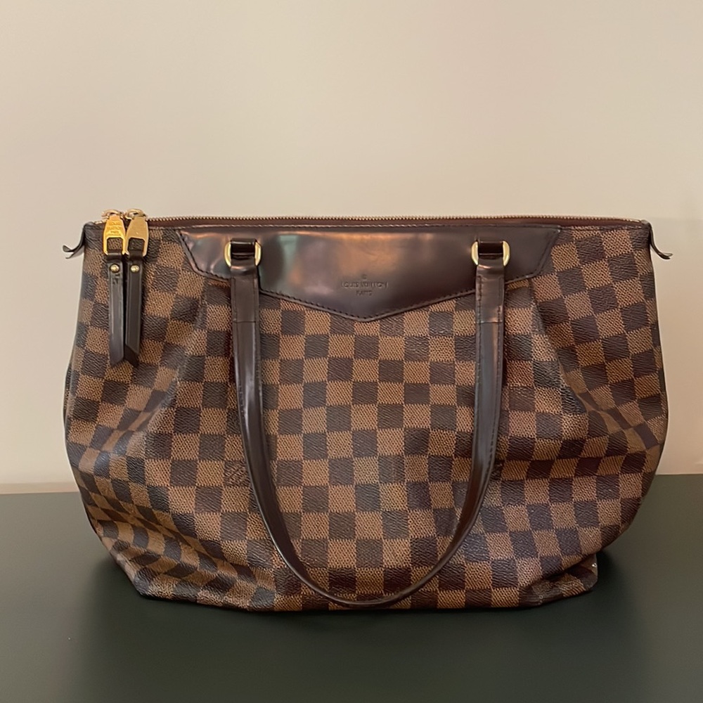LOUIS VUITTON Damier Ebene Westminster PM Ebene Bag